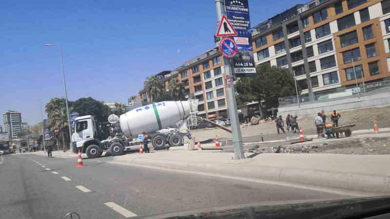 Bostancı Metrosunda inşaat başladı