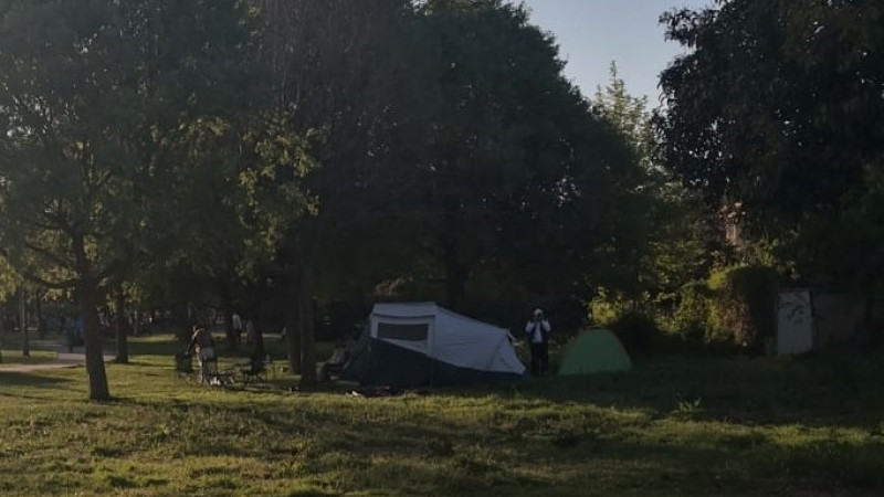 Çadırlar sahile kuruldu