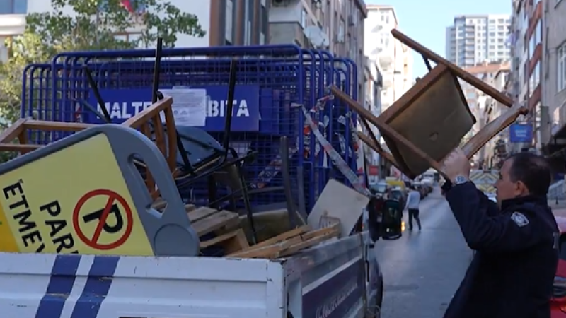 Maltepe’de kamusal alan işgallerine yönelik denetim