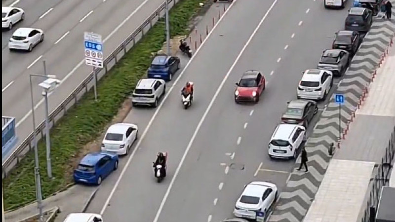 Maltepe’de trafikte tehlikeli anlar